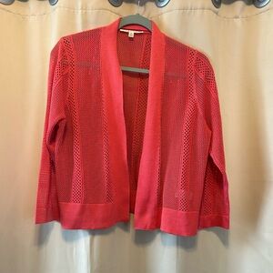 Cyrus Women's Coral Open-Front Cardigan